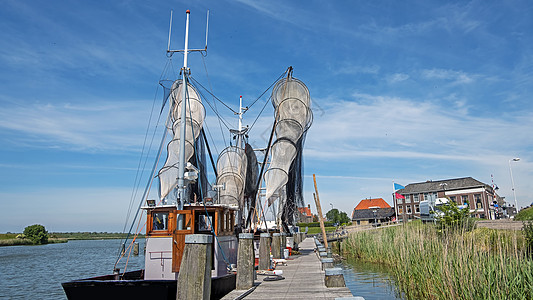 荷兰Wor工人港旧式传统捕鱼船(荷兰) 港口图片