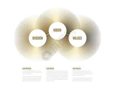公司概况说明     任务 远见 黄金圆的价值观解决方案准则领导插图金子信息创新团队指导圆圈图片
