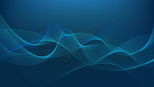 抽象波浪背景蓝色的网路变速长线活力墙纸横幅艺术科学网络数据运动推介会商业图片