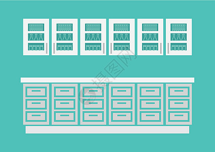 实验室柜和柜台图片