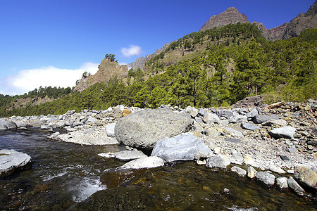 西班牙加那利群岛国家公园塔布里恩特河观察生态旅游风景溪流保护地质学陨石旅游野生动物火山口图片