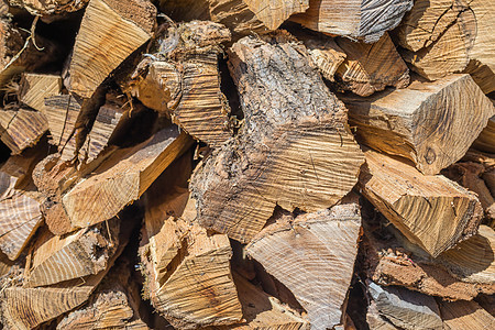 砍柴 柴火过冬 切割原木木柴和准备好的木块来加热木头 木材业 供暖季节 冬季 可再生能源 环保理念图片