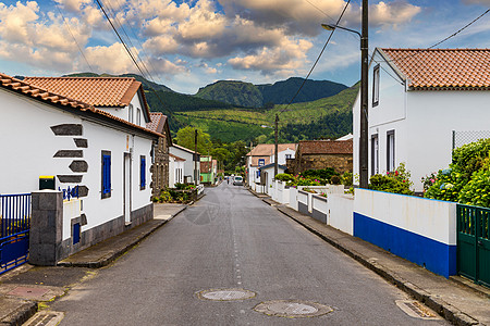 传统住房 Azores 葡萄牙亚速尔州Sao Miguel岛村的美景住宅邻里旅行花园农村建筑学建筑村庄城市房屋图片