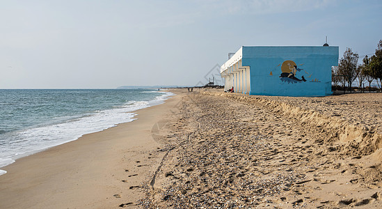 乌克兰敖德萨地区Sergeevka度假胜地生态海岸土地海鸥旅行天空河口码头沙漠酒店图片