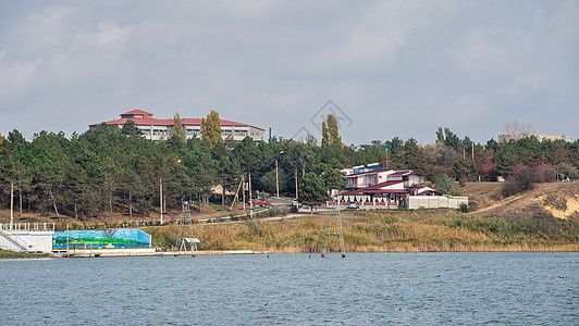 乌克兰敖德萨地区Sergeevka度假胜地建筑旅行土地海岸支撑河口旅游村庄天空天气图片