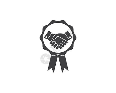 商业协议的握手标志矢量图标合作人士友谊团队成功办公室公司伙伴交易问候语图片
