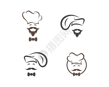 帽子厨师标志模板 vecto戏服收据美食自助餐软垫转矩工作餐饮厨房处方图片