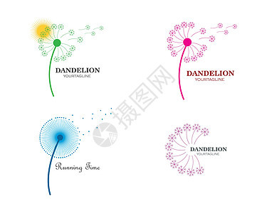蒲公英花标志 ico植物生物学生活柔软度天空脆弱性生长飞行种子插图图片