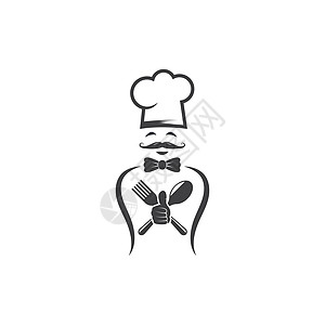 帽子厨师标志矢量图制作图案软垫厨房食物午餐早餐烹饪餐厅菜单餐饮收据图片
