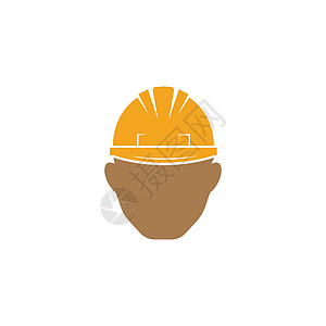 工人头盔矢量图设计机械安全标志制造业生产工作建筑师男人技术员公司图片