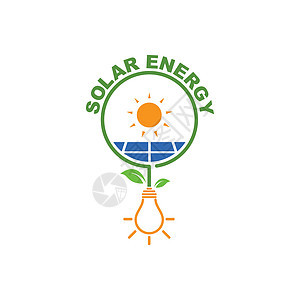 太阳能电池板标志矢量图标的自然能量生态技术阳光电气插座太阳环境车站力量插图图片