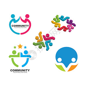 社区网络和社会人图标设计身份团结联盟公司家庭文化团队多样性商业幸福图片
