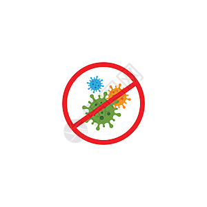 病毒和细菌图标矢量插图设计科学感染健康细胞病菌癌症生物菌苗毒力微生物学图片