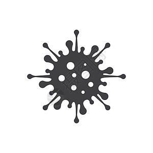 病毒和细菌图标矢量插图设计疾病病菌菌苗感染毒力细胞科学微生物学生物学过敏图片