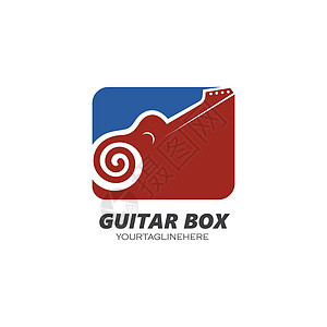 吉他图标标志矢量图设计横幅艺术插图金属节日笔记细绳乐队乐器国家图片