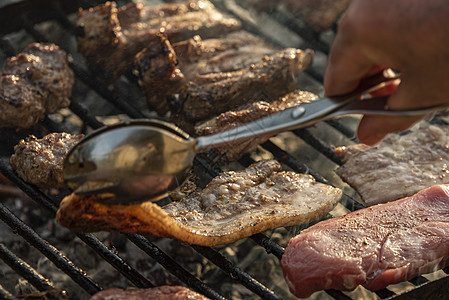 Grilled肉烹饪 3图片