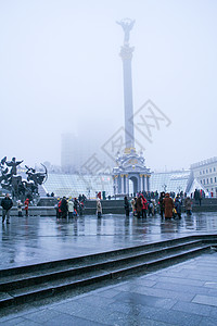 基辅独立纪念碑葶苈柱子雕像正方形地标城市纪念馆图片
