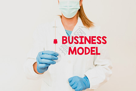 呈现商业模式的文字说明 显示公司如何运作以产生更多利润的模型词 展示和分析医学标本 展示测试样本图片