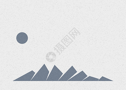 几何山脉剪影生成艺术海报它制作图案概念技术程序计算冒险创造力标签插图山景岩石图片