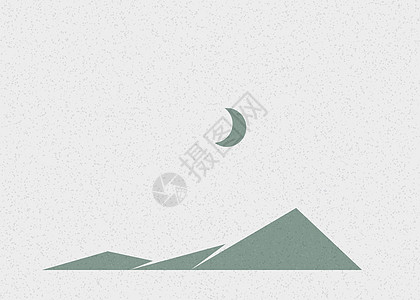 几何山脉剪影生成艺术海报它制作图案创造力冒险程序山景插图岩石技术概念标签数学背景图片