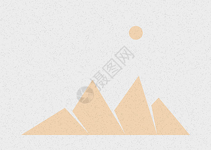 几何山脉剪影生成艺术海报它制作图案冒险岩石山景创造力计算插图技术程序标签背景图片