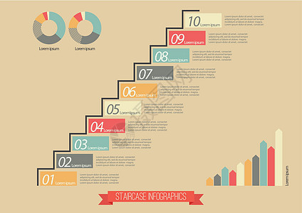 复古楼梯 Infographi图片