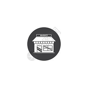 商店图标徽标矢量图销售建筑咖啡店陈列柜城市窗户店铺服务市场商业图片
