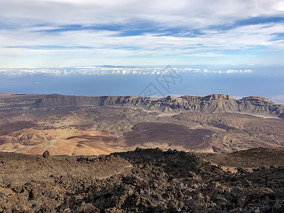 特内里费岛泰德火山 Tof 加那利群岛  西班牙旅游游客旅行薄雾假期公园岛屿麻雀凉亭避难所图片