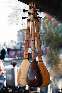 一套土耳其音乐乐器Saz市场细绳文化火鸡音乐会器材娱乐音乐家旋律图片