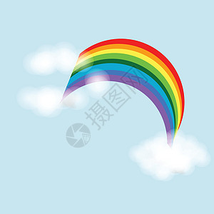 季风季节背景的插图雨滴太阳折扣阳光幸福销售环境雨量彩虹天气图片
