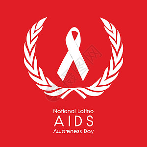 全国拉丁裔艾滋病宣传日背景海报生活插图教育犯罪丝带药品疾病活动机构图片