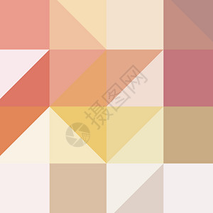抽象低多边形颜色生成艺术背景它制作图案插图软件三角化技术算法网络计算编程像素化网格图片