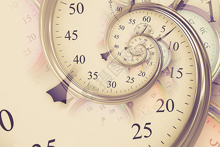 Droste 效果背景 与时间相关的概念的抽象设计催眠商业测量滴答手表工作数字倒数困惑小时图片
