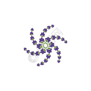 薰衣草花矢量图设计香水绘画花标植物香气标签艺术插图叶子草本植物图片