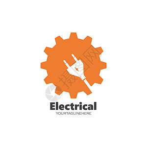 电气服务和安装标志图标 vecto解决方案房子住宅齿轮电表电工电源安全工作活力图片