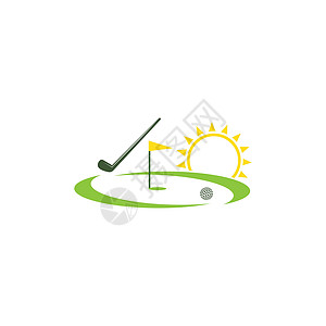高尔夫标志模板矢量图 ico球童标识绿色游戏徽章数字场地冠军竞赛艺术图片