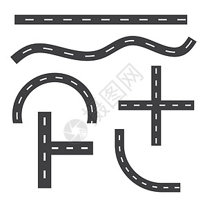 道路方式矢量图标插图设计白色土地赛道交通运输路线街道旅行速度车道图片