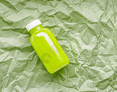 以生态友好型可回收塑料瓶和包装 健康饮用和食品产品中的新绿色果汁送货芹菜塑料农场水果玻璃瓶子食物菠菜花园图片