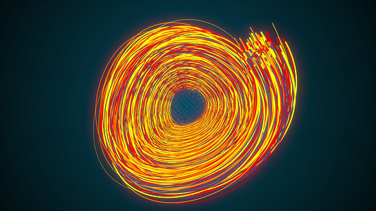 圆圈七彩条纹螺旋艺术材料宏观笔画漩涡涡流卷曲渲染电脑图片