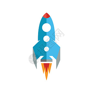 火箭标志图标设置免费 Vecto商业星星航班发射飞船艺术技术成功火焰生长图片