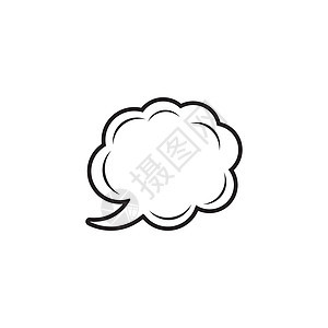 平面设计 ico 中的矢量气泡白色讲话说话艺术插图商业收藏卡通片网络按钮图片
