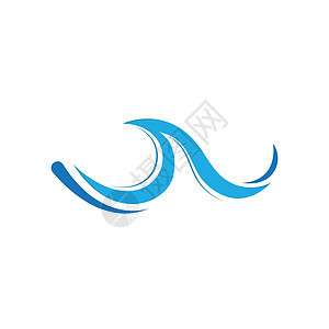 海浪标志海洋风暴浪潮波浪河 vecto流动商业液体标识曲线漩涡波纹蓝色溪流盐水图片