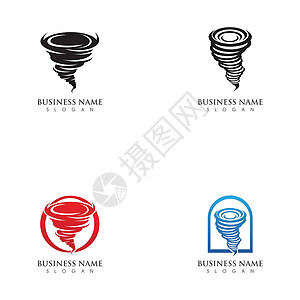 它制作图案龙卷风符号矢量标识预报力量危险气氛飓风速度艺术天气气旋图片