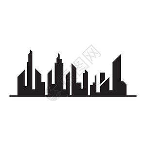 现代城市天际线 城市剪影 它制作图案矢量图市中心天空办公室房子财产摩天大楼旅行地平线景观建筑图片