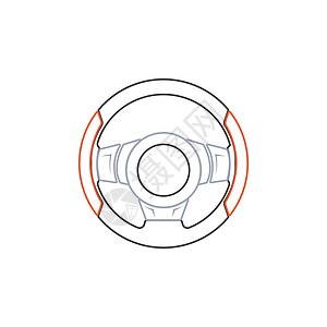 方向盘矢量图像标志 ico插图标识车轮软垫圆圈金属司机车辆碰撞卡车图片