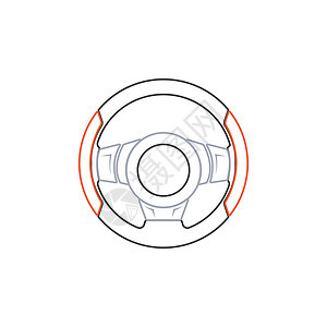 方向盘矢量图像标志 ico插图标识车轮软垫圆圈金属司机车辆碰撞卡车图片