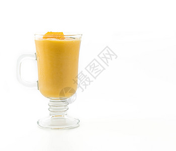 新鲜芒果冰牛奶水果茶点食物果汁黄色玻璃酸奶早餐饮食图片