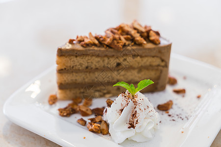 咖啡蛋糕甜点棕色糖果奶油巧克力可可食物美食咖啡店豆子图片