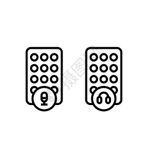 应用程序图标上的播客广播 会所应用符号上的麦克风和耳机图片