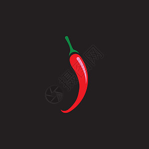 红热天然辣椒图标矢量它制作图案世界绿色厨房红色美食香料工作室胡椒旅行插图图片
